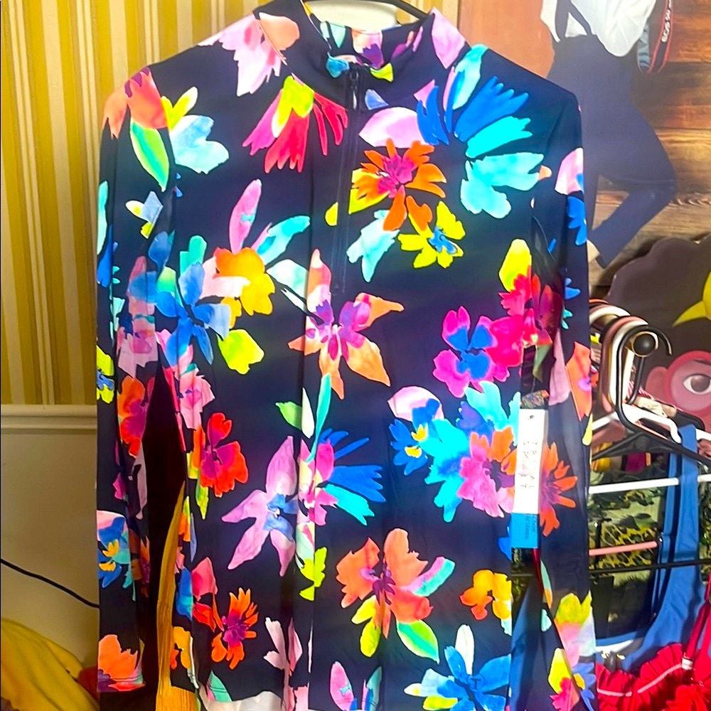 Tribal Sport Floral Long Sleeve Top